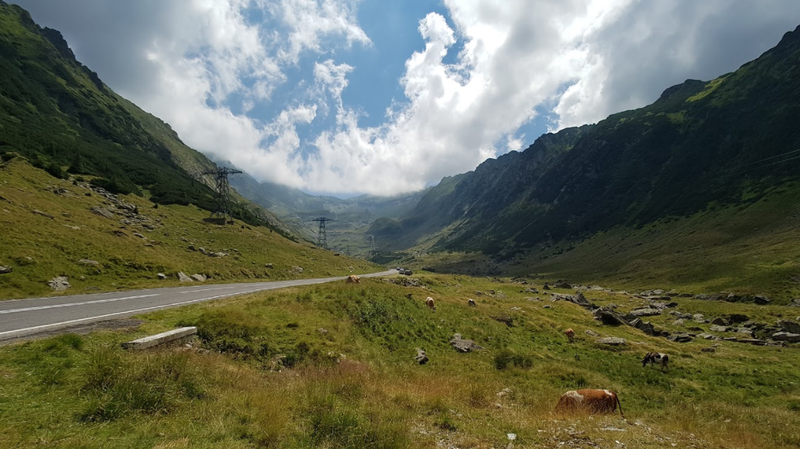 Transfagarasan in the distance.